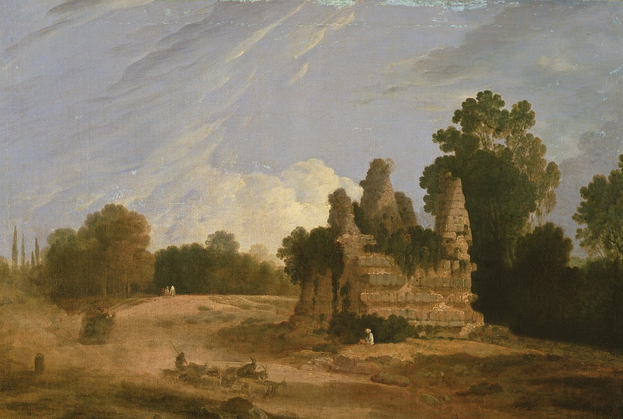 Het Graf van de Horatii en Curatii door Richard Wilson