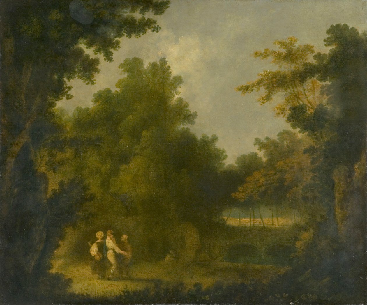 De tuin van de villa Madama, Rome, 1723-1782 door Richard Wilson