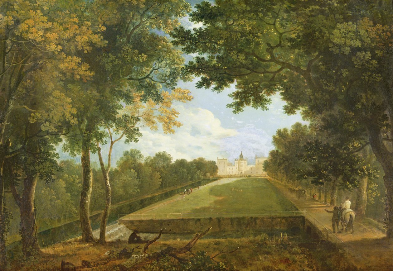 Wilton House, oostaanzicht met de oude ingang door Richard Wilson