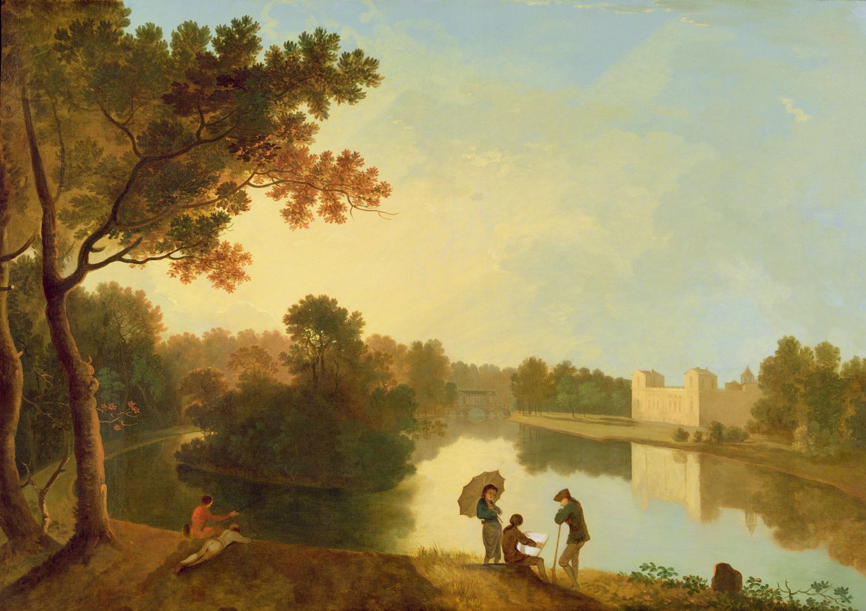 Wilton House vanuit het zuidoosten, c.1758-60 door Richard Wilson