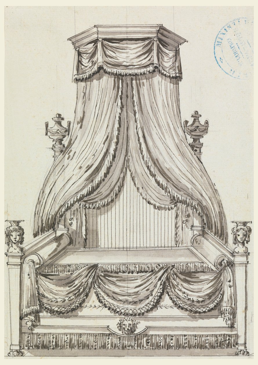 Originele Tekening, Cahier VII, plaat 3 door Richard de Lalonde