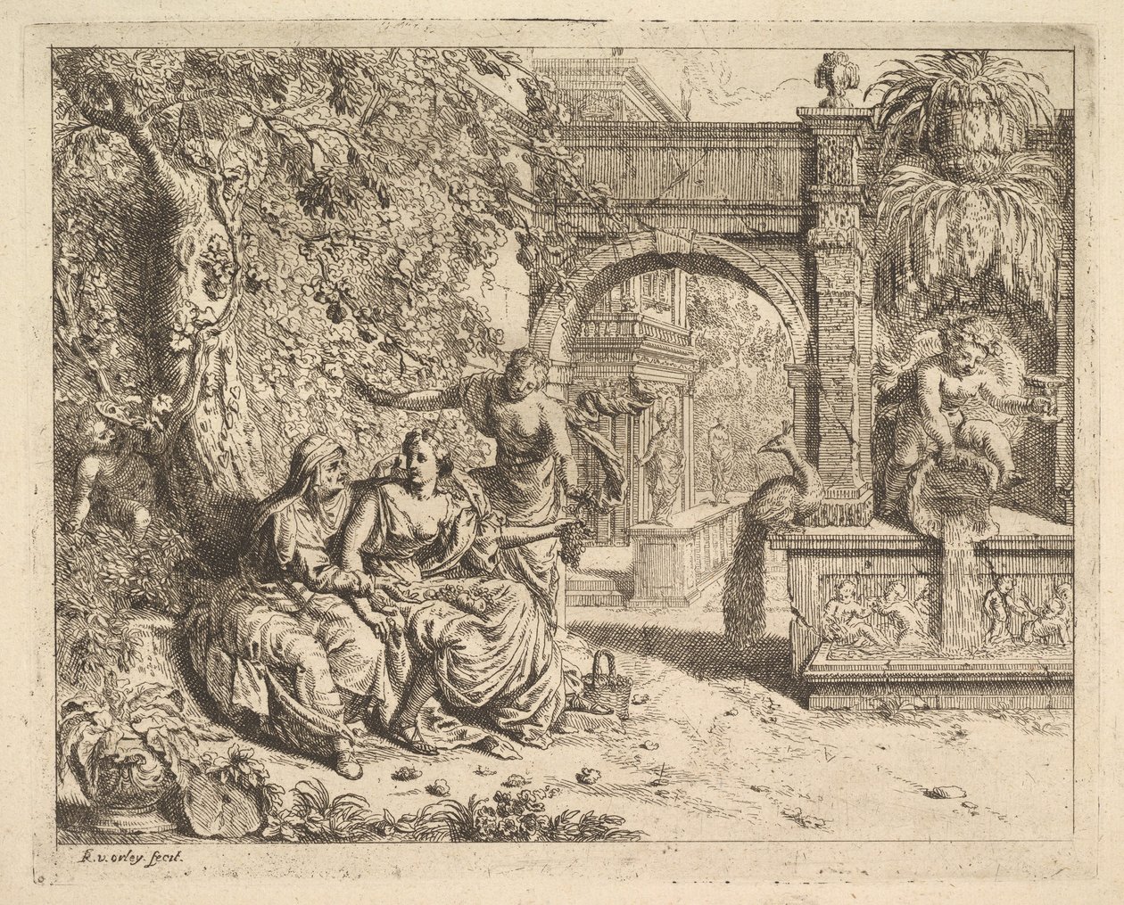 Vertumnus en Pomona door Richard van Orley