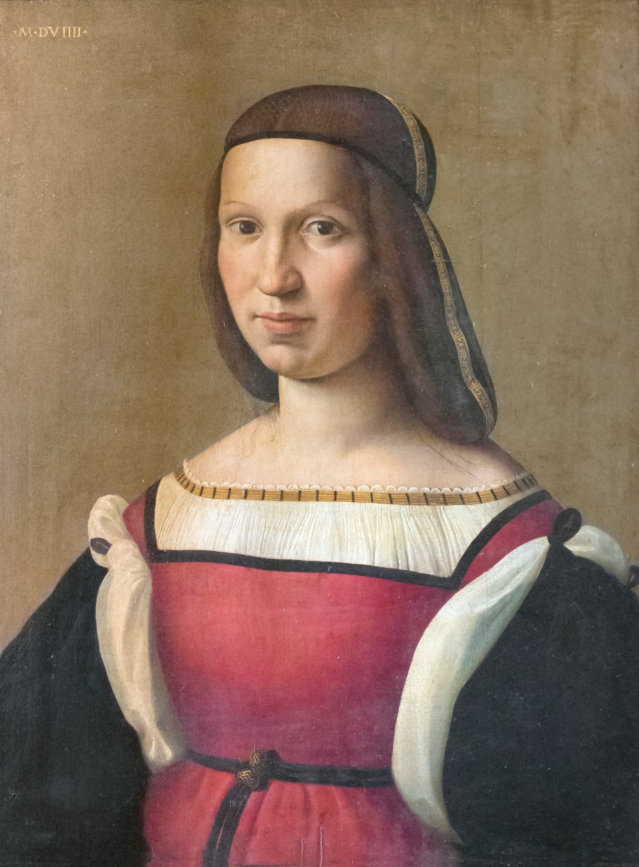 Portret van een vrouw door Ridolfo Ghirlandaio