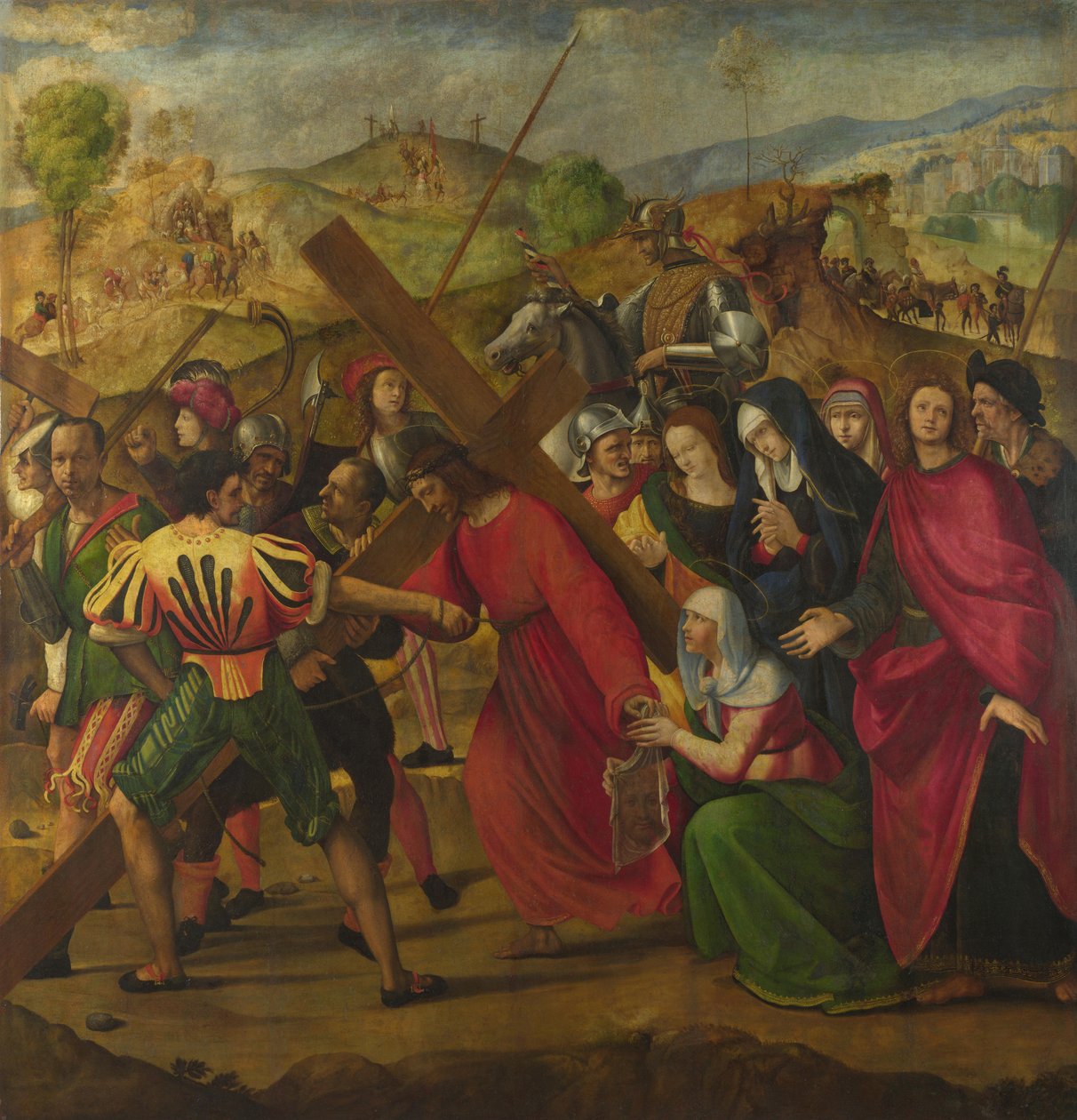 De processie naar Calvarie, ca. 1505 door Ridolfo Ghirlandaio