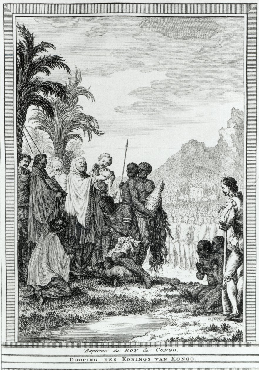 De Doop van de Koning van Congo door Robert Benard