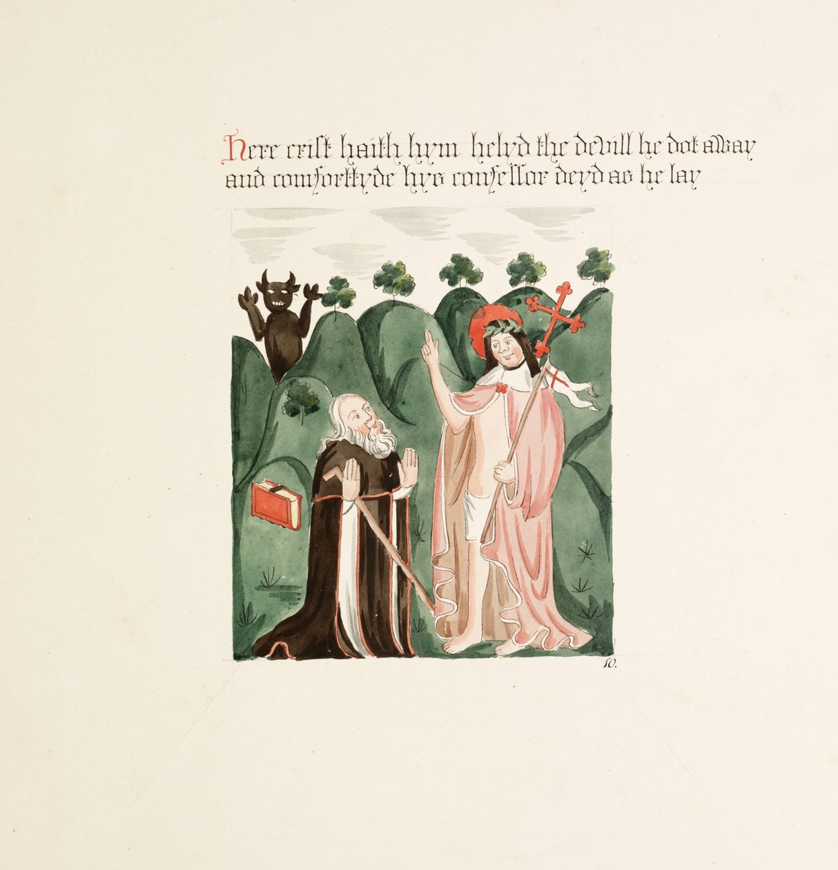 Ms. New Coll 380, f42r. De oudheden van de Kathedraal van Sint-Maria, Carlisle, getekend door Robert Carlile, 1795 door Robert Carlile