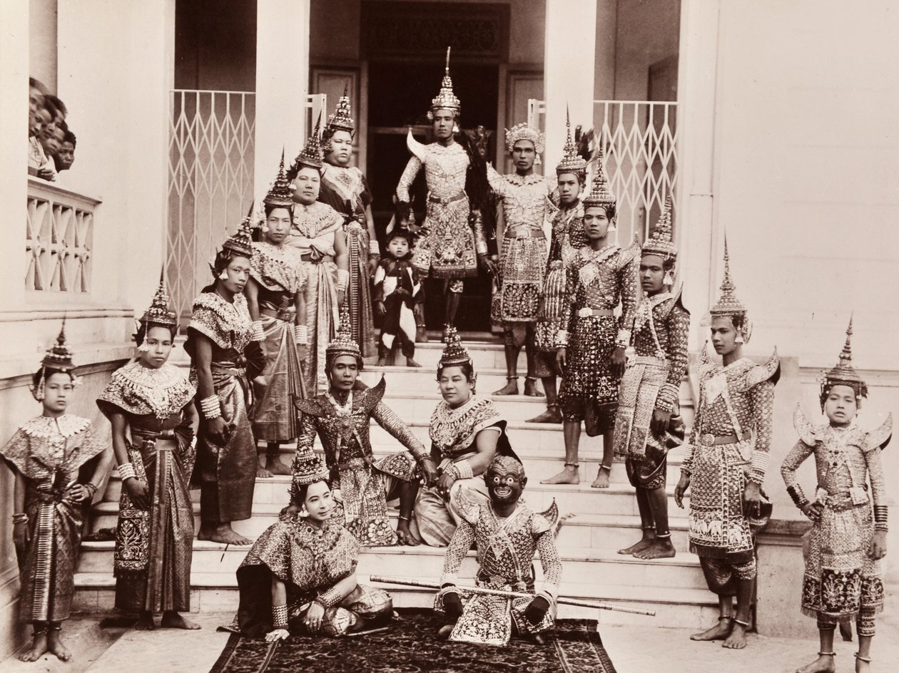 Thaise Klassieke Dansers, ca. 1900 door Robert Lenz