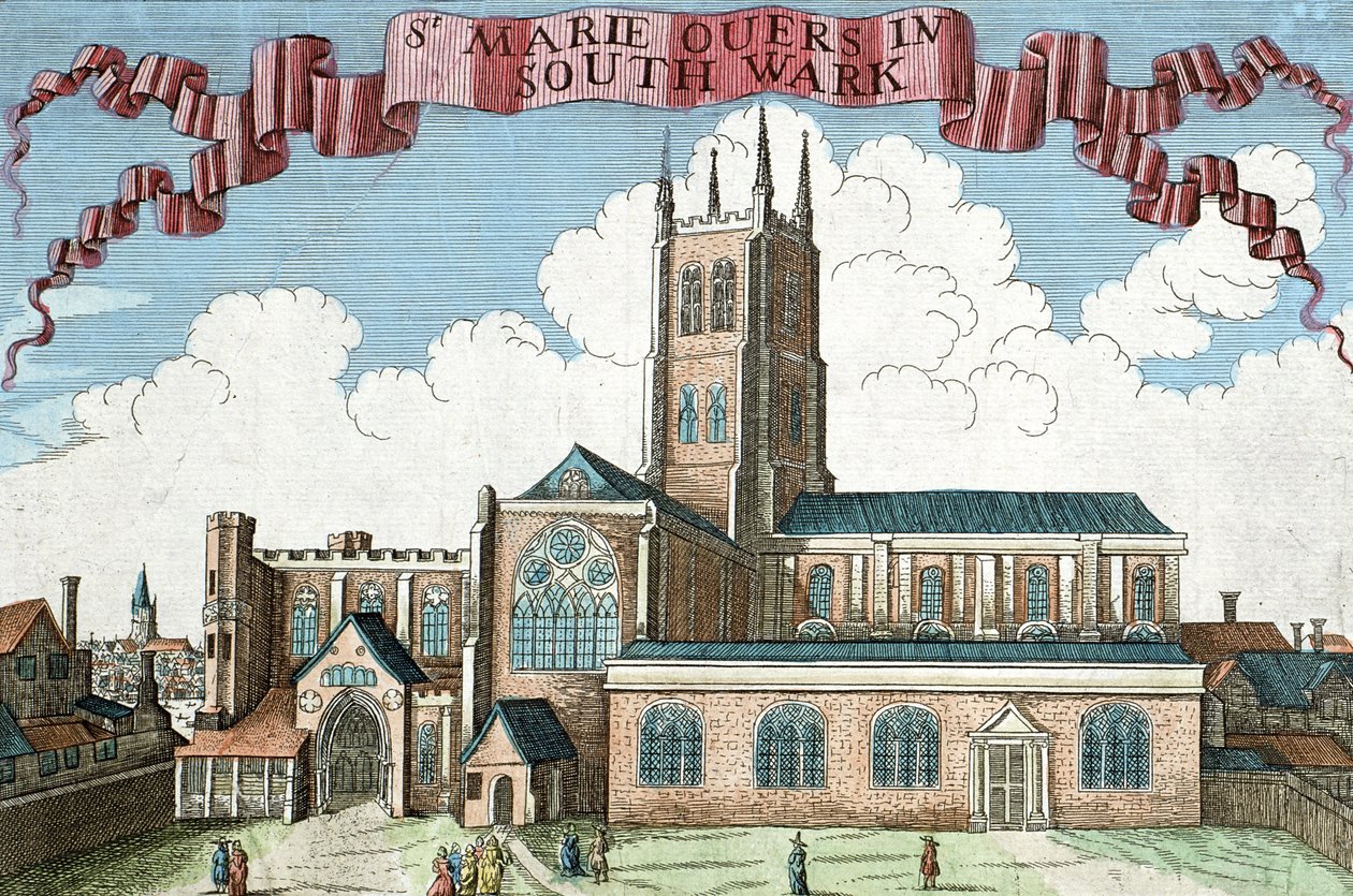 St. Marie Overie in Southwark, uit 