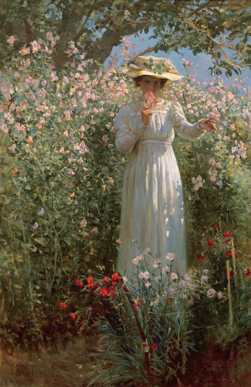 Tussen de bloemen door Robert Payton Reid