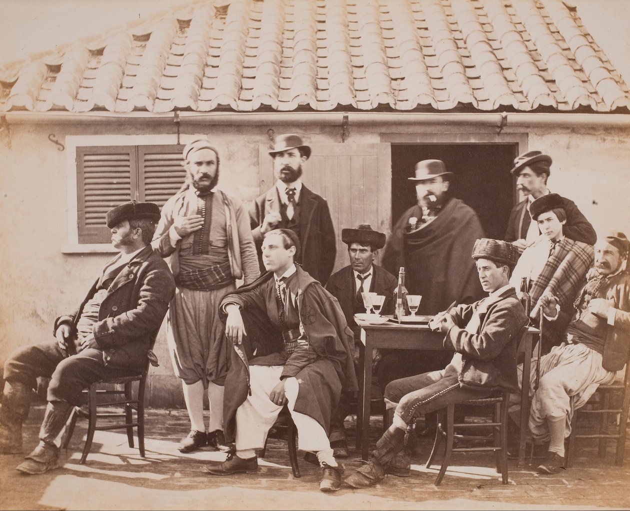 Gibraltar, groep smokkelaars door Robert Peters Napper