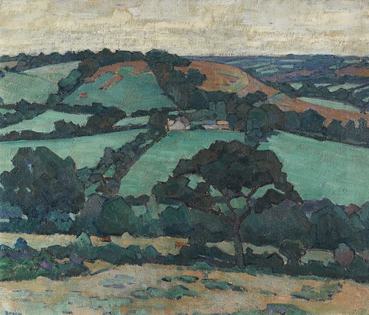 Brimley Hill, Devon, 1914-16 door Robert Polhill Bevan
