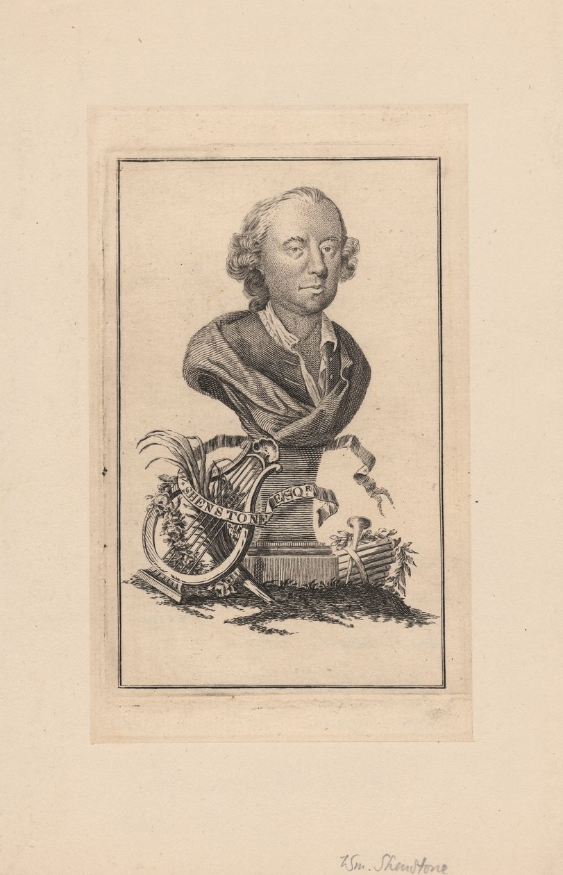 William Shenstone, ca. 1764 door Robert Pranker