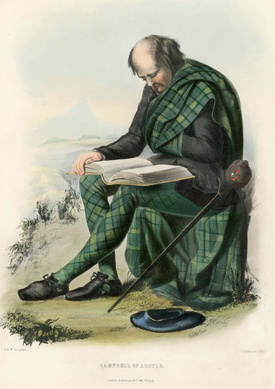 Campbell of Argyll, uit The Clans of the Scottish Highlands, uitgegeven 1845 door Robert Ronald McIan
