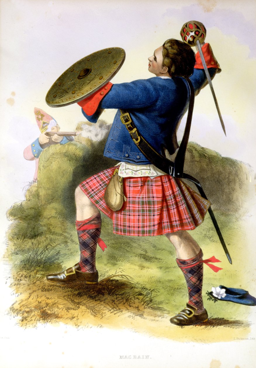 Gillies MacBean bij Culloden in 1746 door Robert Ronald McIan