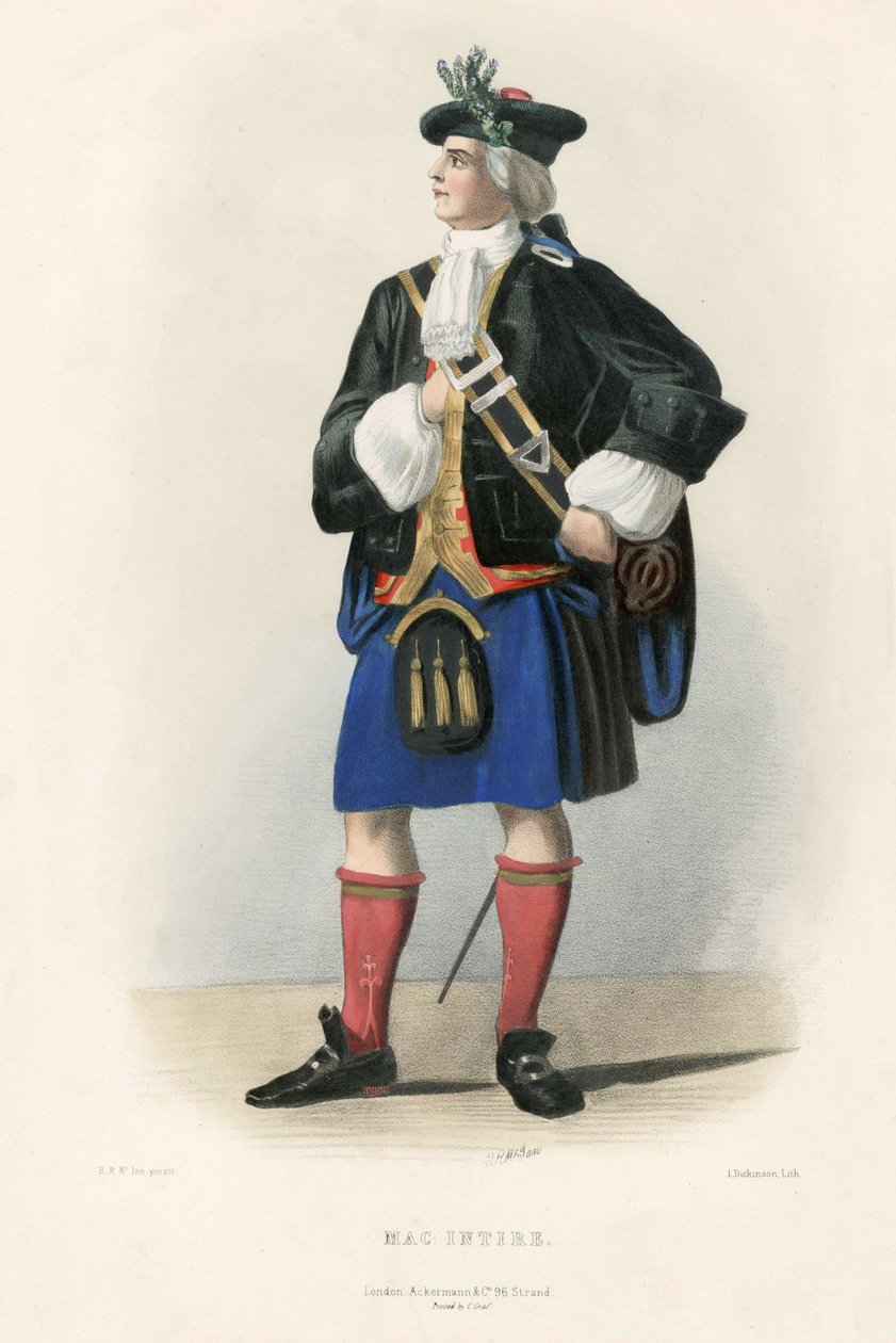 Mac Intire, uit De Clans van de Schotse Hooglanden, uitgegeven 1845 door Robert Ronald McIan