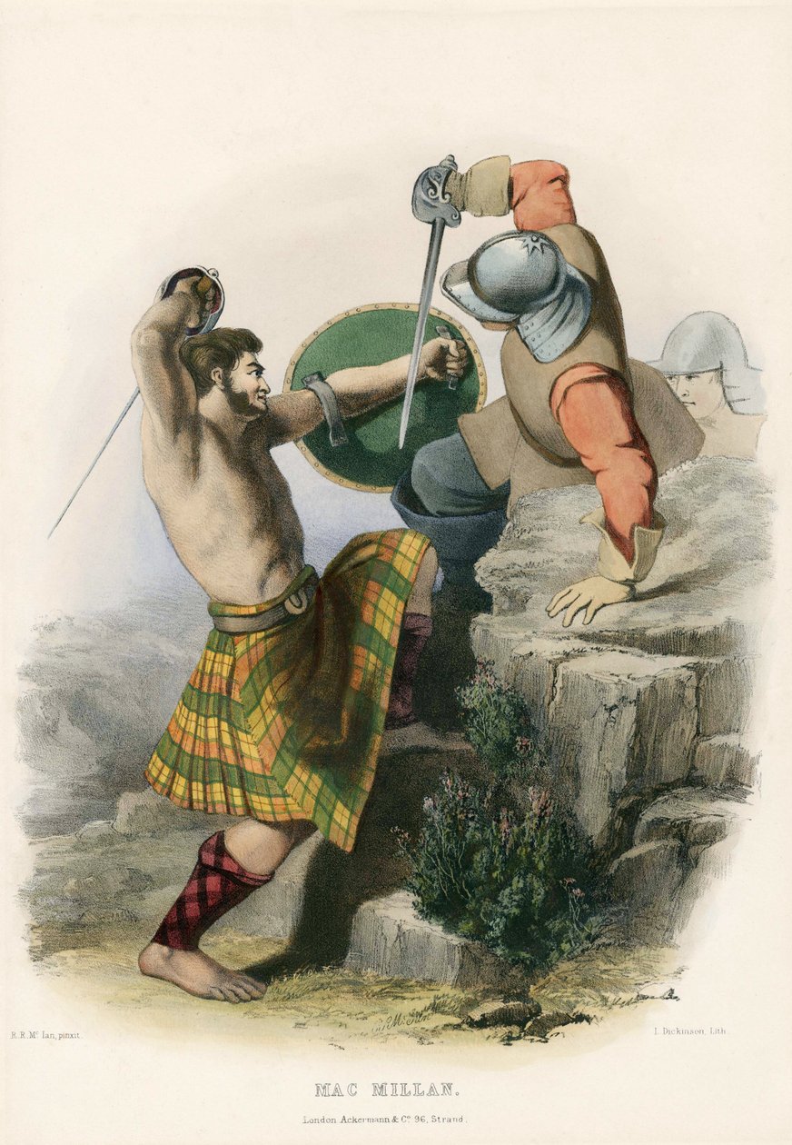 Mac Millan, uit De Clans van de Schotse Hooglanden, uitgegeven 1845 door Robert Ronald McIan