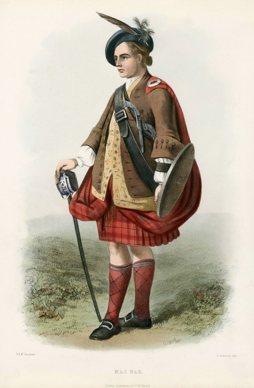 Mac Nab, uit De Clans van de Schotse Hooglanden, uitgegeven 1845 door Robert Ronald McIan