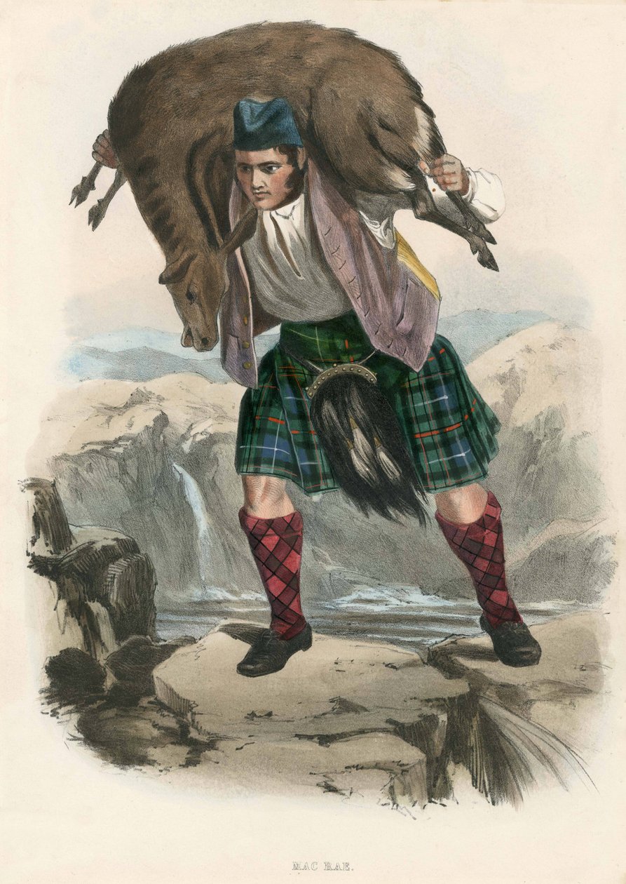 Mac Rae, uit The Clans of the Scottish Highlands, uitgegeven 1845 door Robert Ronald McIan