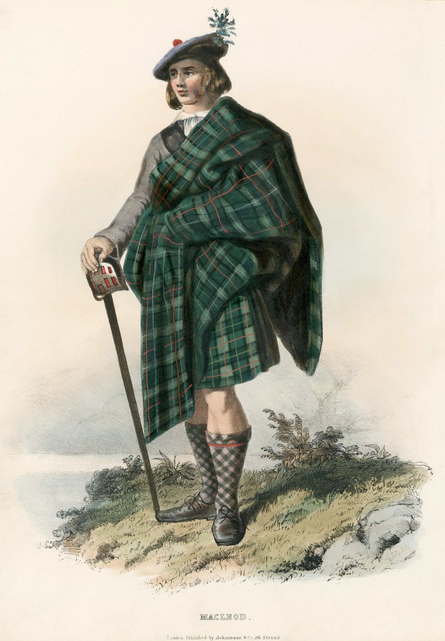 Macleod, uit De Clans van de Schotse Hooglanden, uitgegeven 1845 door Robert Ronald McIan