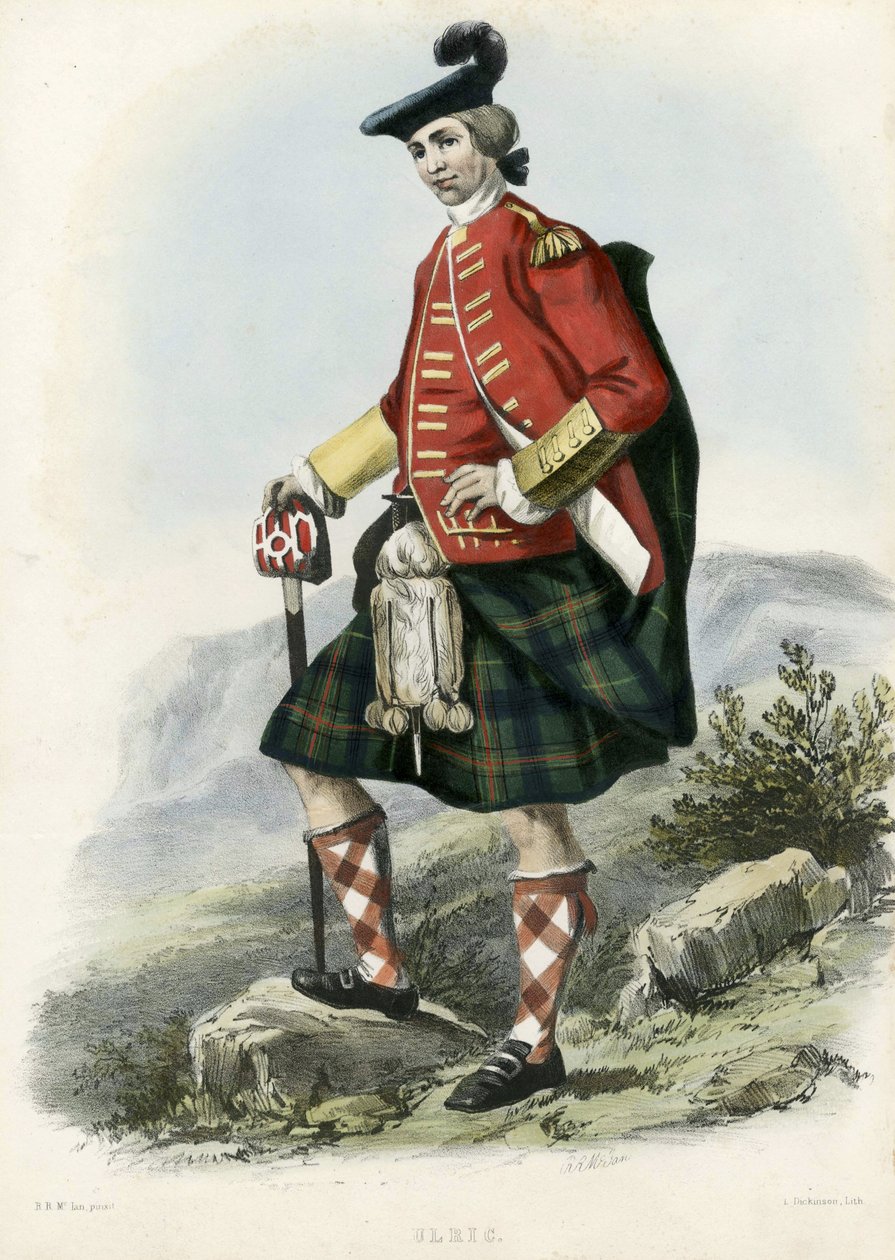 Ulric, uit The Clans of the Scottish Highlands, uitgegeven 1845 door Robert Ronald McIan