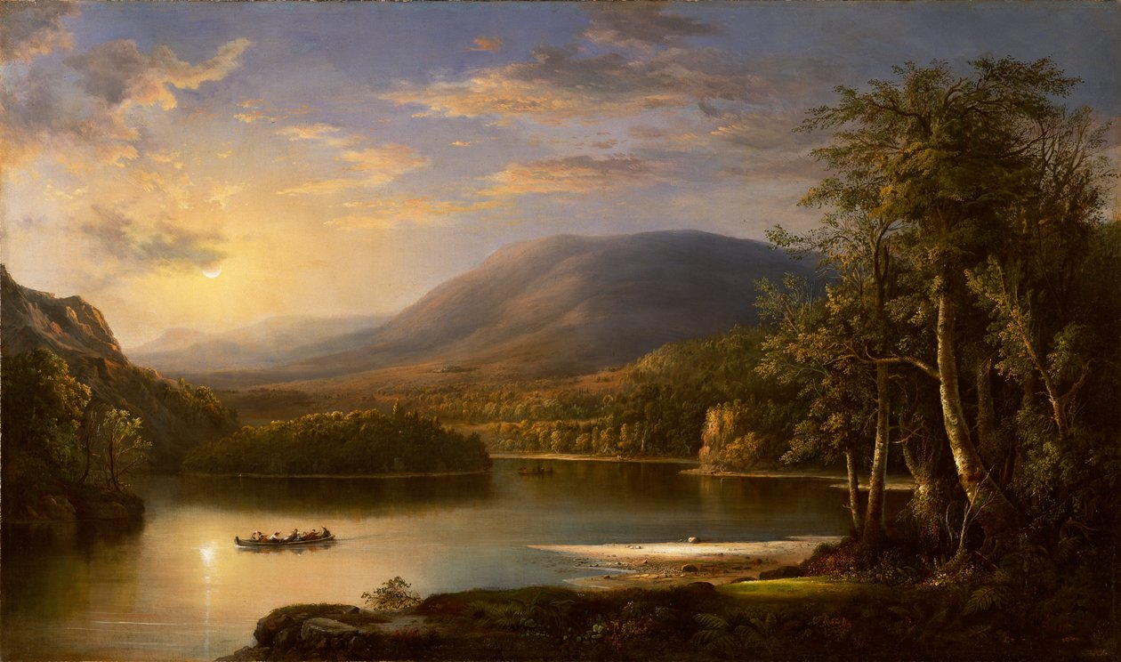 Ellens Eiland, Loch Katrine, 1871 door Robert Scott Duncanson