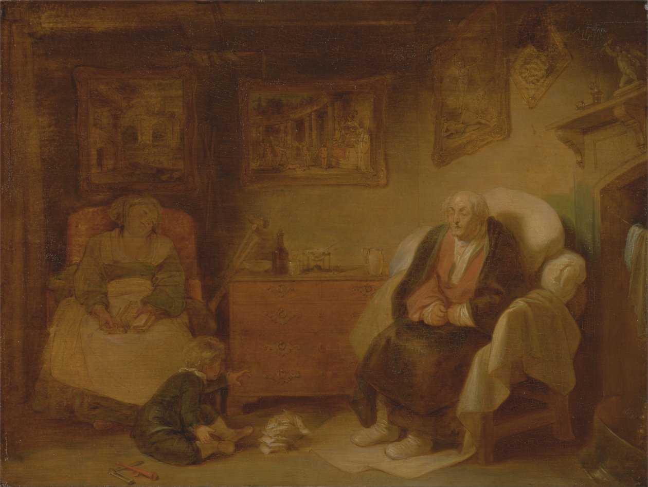 De zeven leeftijden van de mens - Tweede kindsheid, Zoals u het wilt, II, vii door Robert Smirke