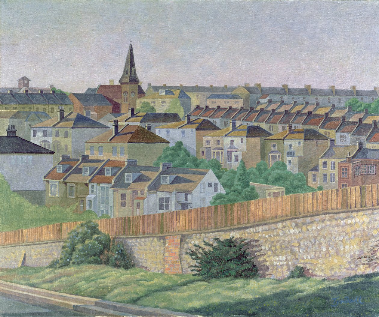 Uitzicht op St. Lukes, Brighton door Robert Tyndall