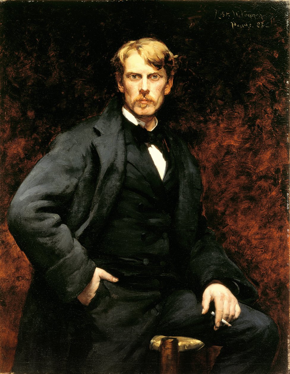 Portret van John Severinus Conway (1852-1925) 1883 door Robert William Vonnoh