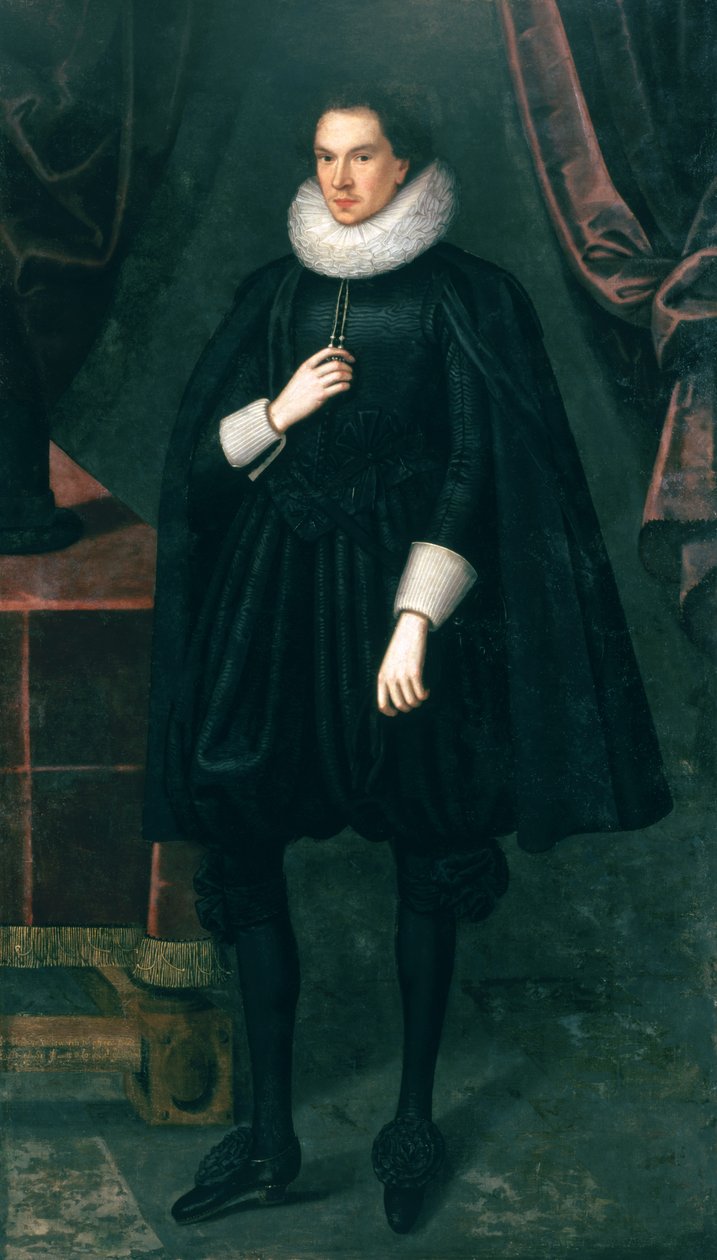 Sir Thomas Wentworth, c.1612-18 door Robert the Elder studio of Peake