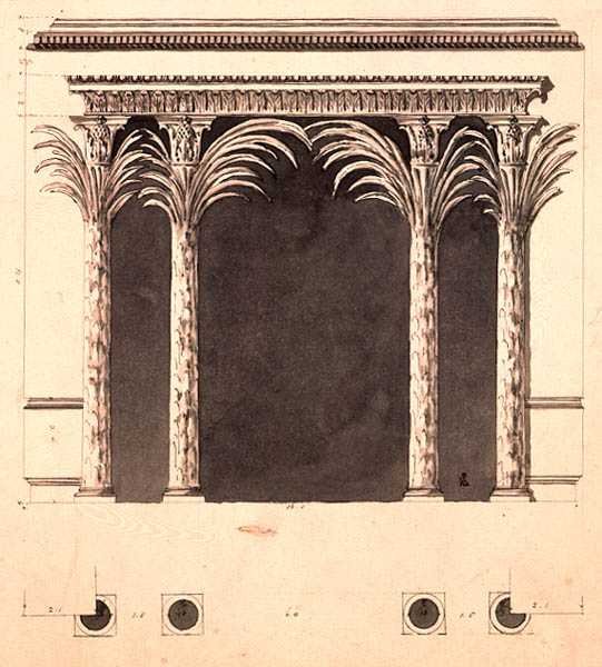 Ontwerp voor een Nissen door Robert Adam