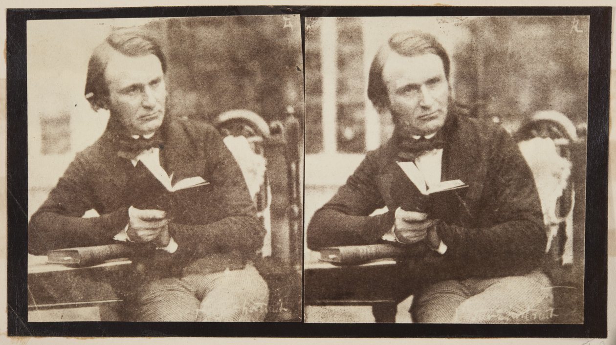 Stereografisch portret van Dr. John Adamson door Robert Adamson