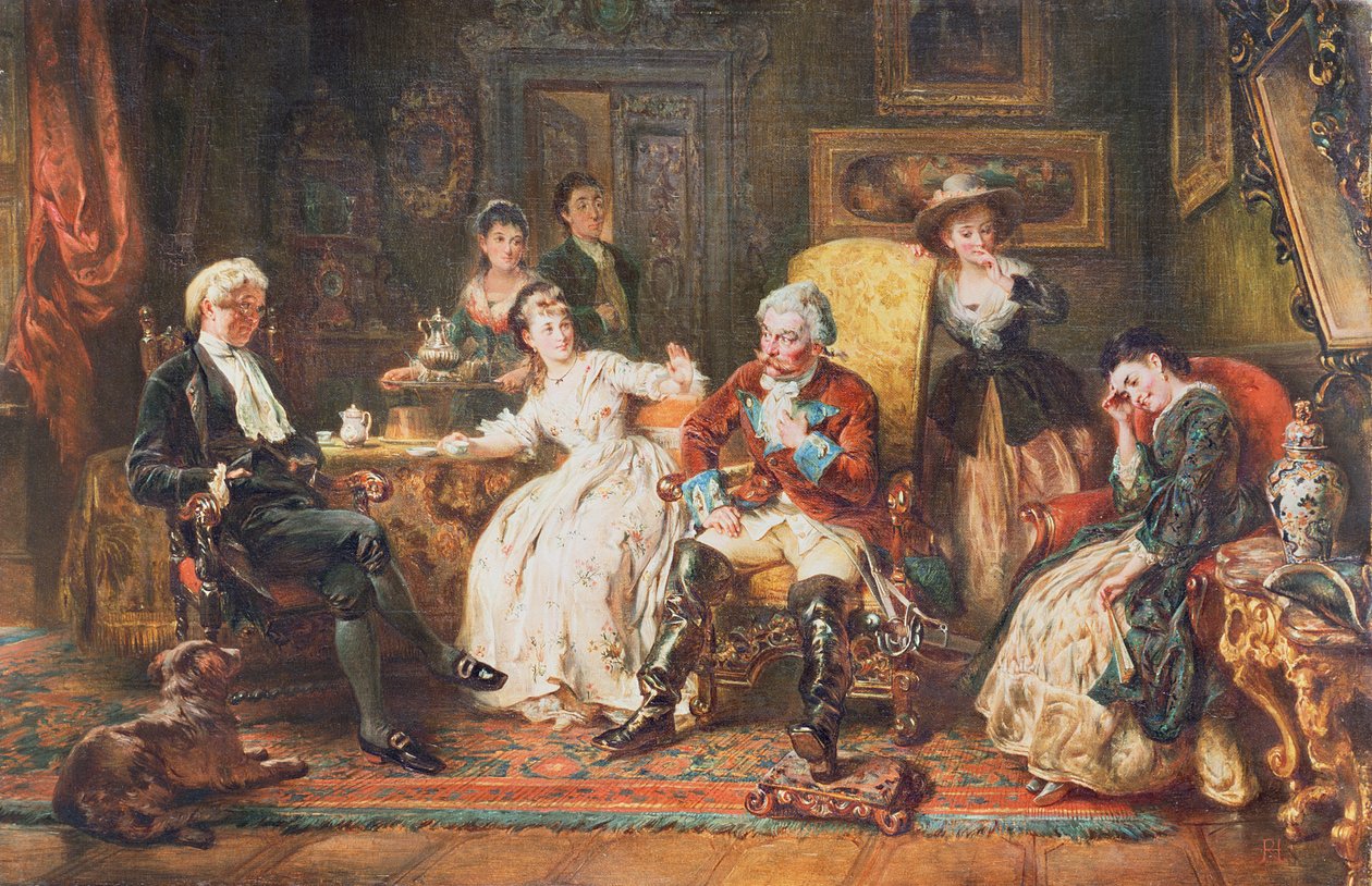 Baron Munchhausen vertelt zijn avonturen door Robert Alexander Hillingford
