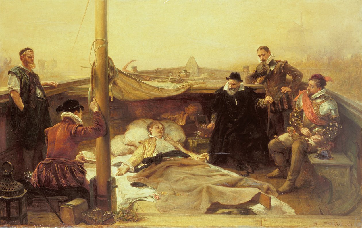 De laatste dagen van Sir Philip Sidney (1554-86), 1882 door Robert Alexander Hillingford