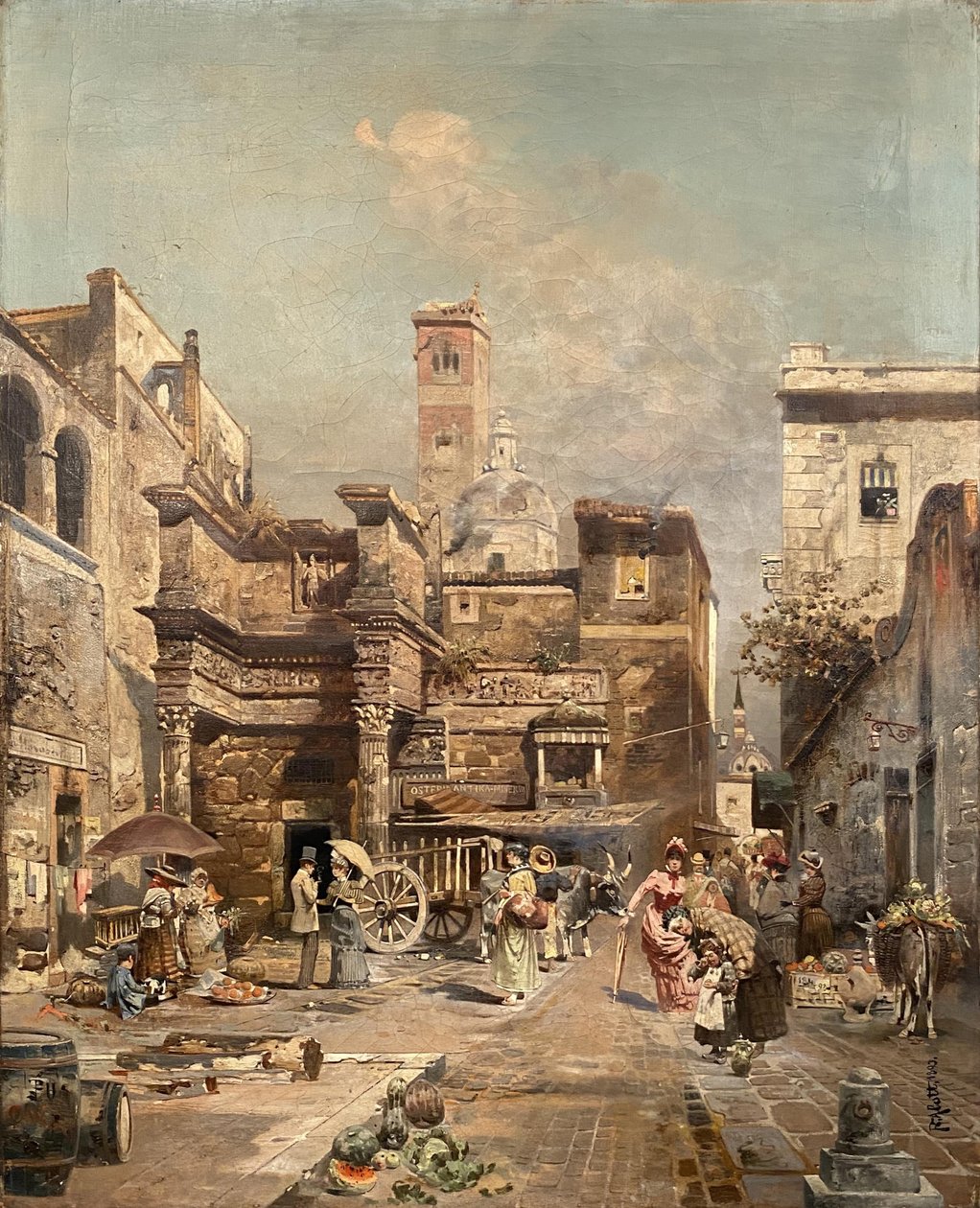 Een Romeins straatbeeld door Robert Alott