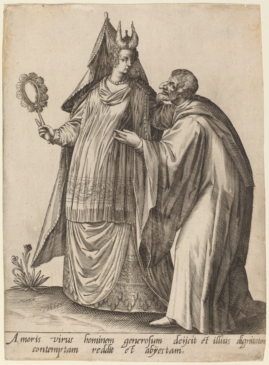 Amoris virus hominem... door Robert Boissard after Jean Jacques Boissard