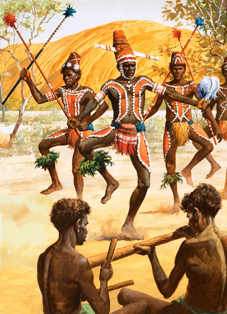 Aboriginaldans door Robert Brook