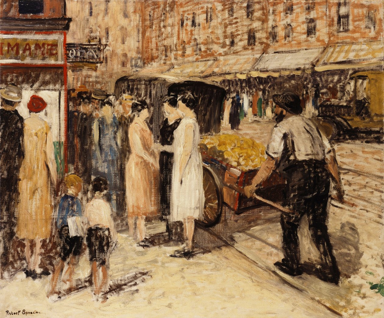 Lower East Side, c.1930 door Robert C. Spencer