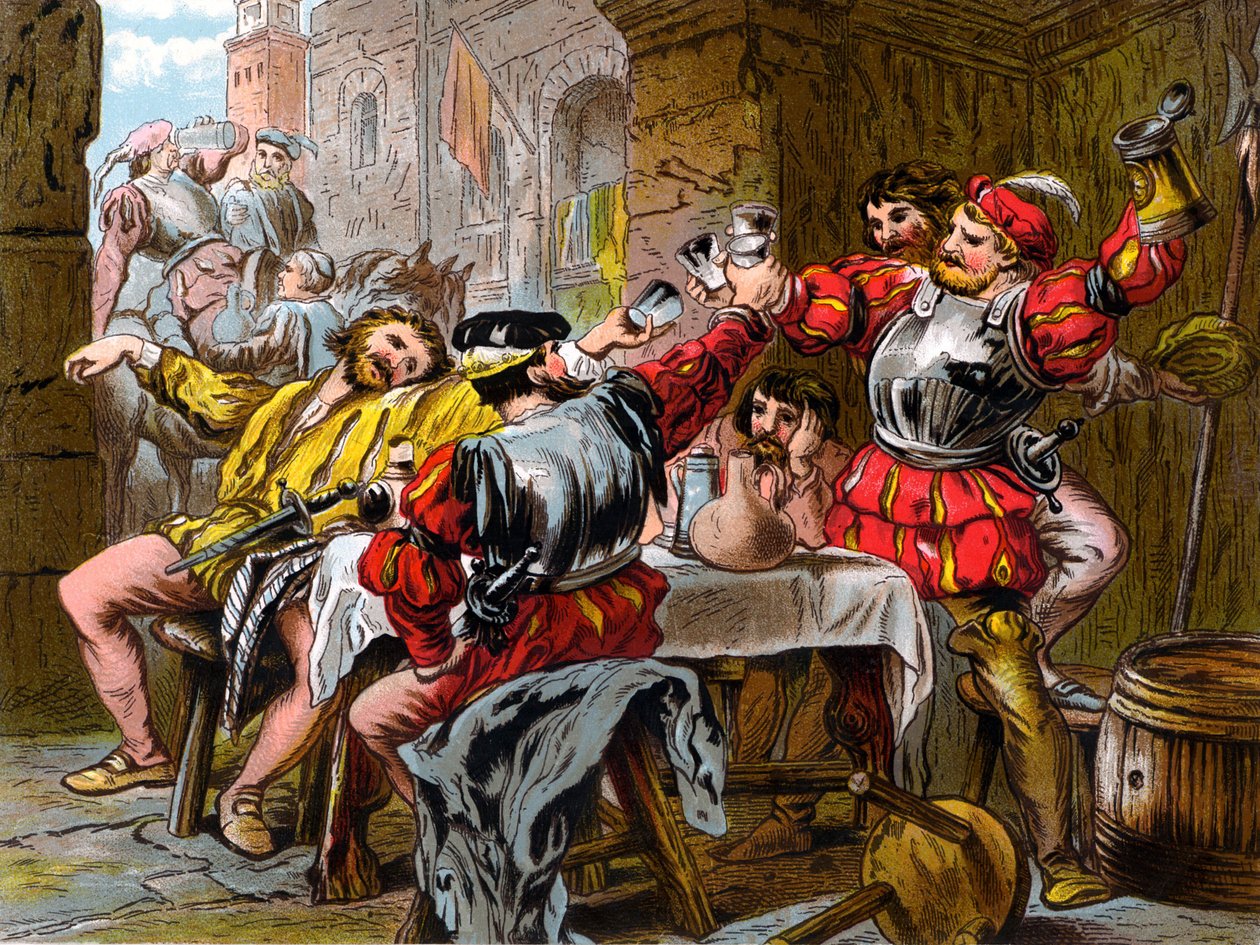 "Laat me de Canakin klinken" Othello Act II. Scene II. door Robert Charles Dudley