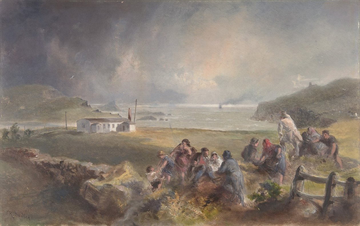 Valentia, Ierland, vanaf de Haven, Tegenover Knight