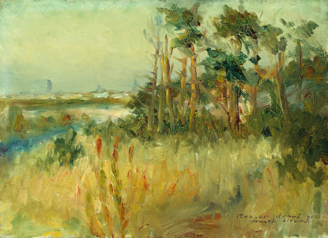 Atlantic City (olieverf op doek) door Robert Cozad Henri