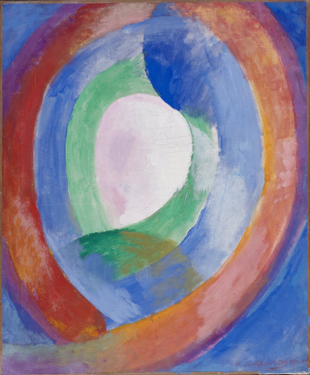 Cirkelvormige vormen, maan nr. 1 door Robert Delaunay
