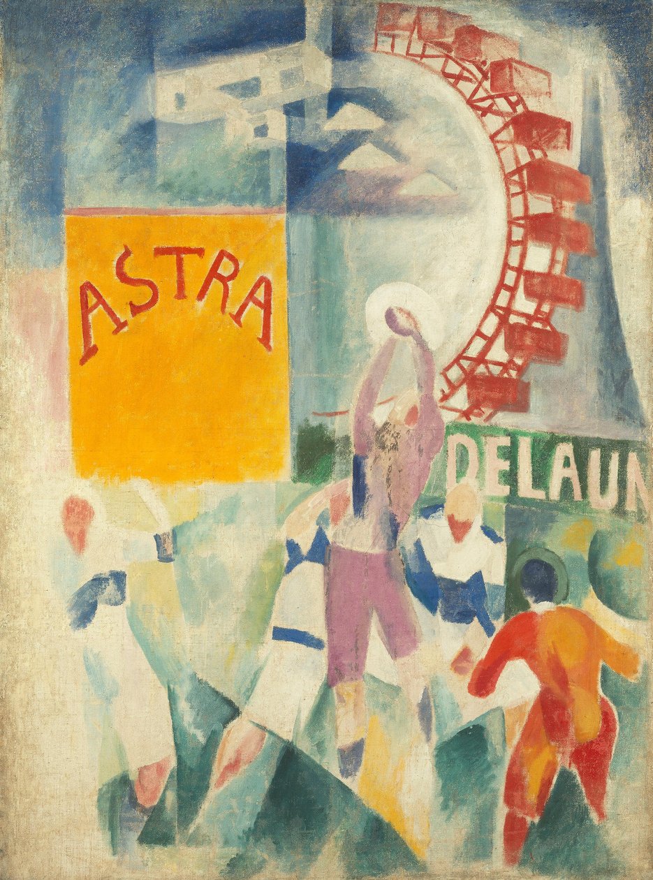 Die Mannschaft von Cardiff door Robert Delaunay