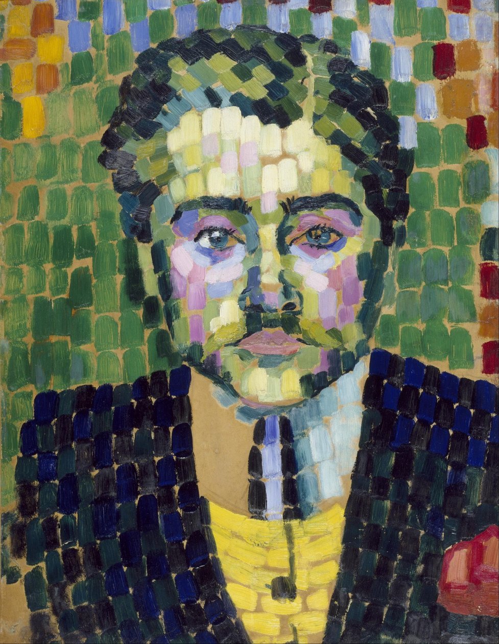 Portret van Jean Metzinger door Robert Delaunay