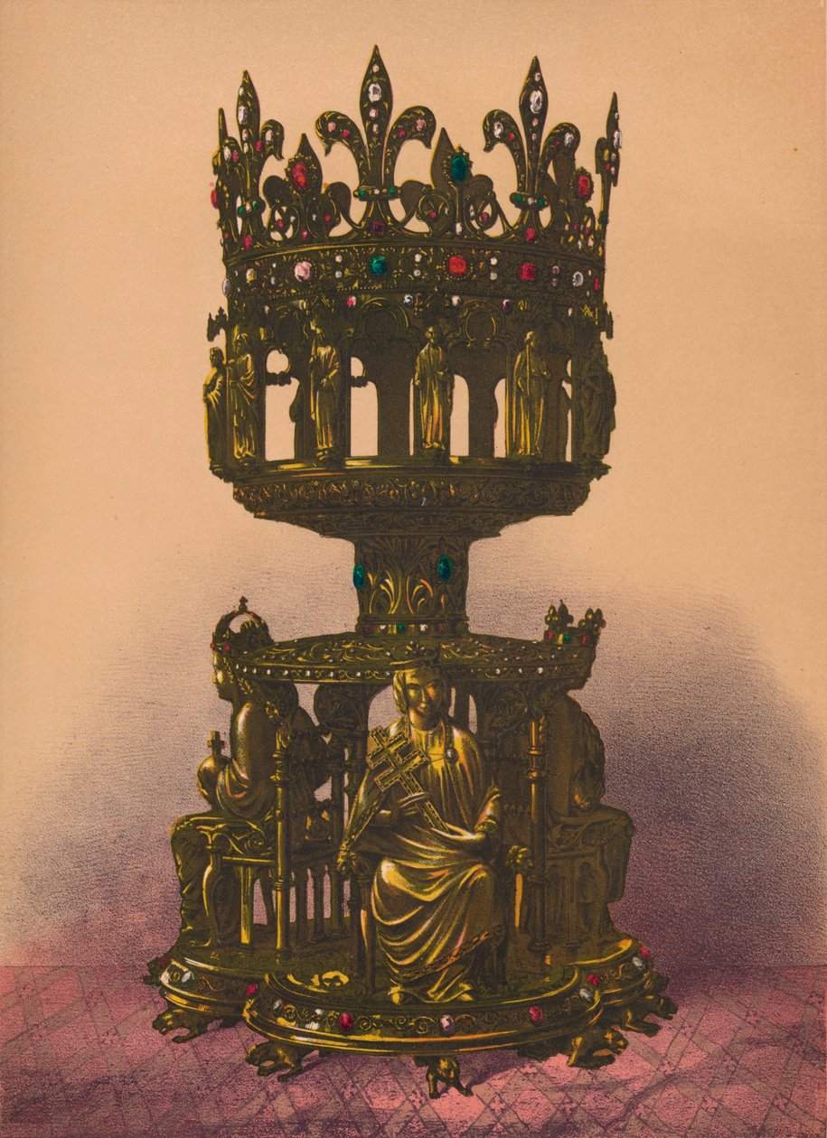Een zilver vergulde schrijn, 1893 door Robert Dudley