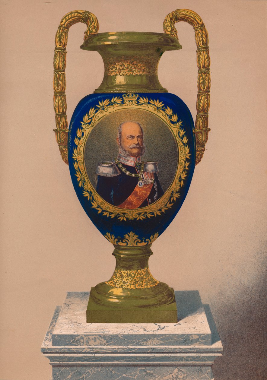 Porseleinen Vaas, 1863 door Robert Dudley