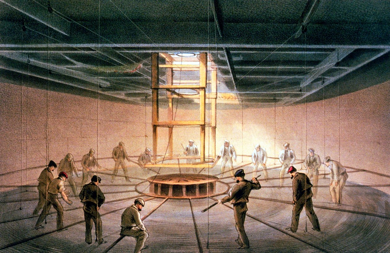Het leggen van de trans-Atlantische telegraafkabel, 1865-1866 door Robert Dudley