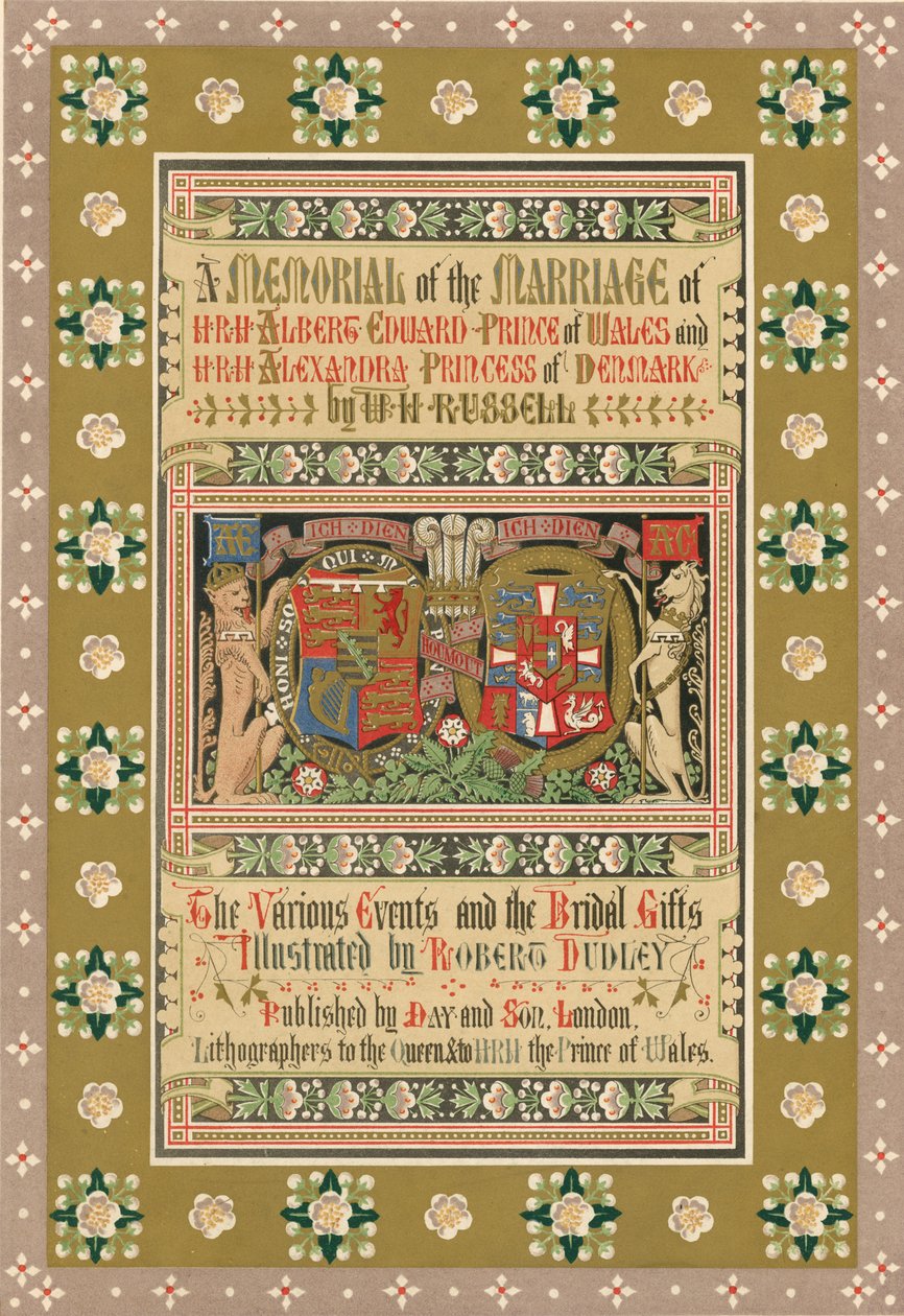 Titelpagina (chromolitho) door Robert Dudley