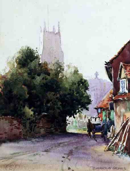 St. Albans, Mistige Ochtend door Robert E. Groves