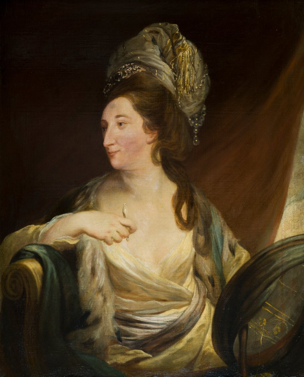 Portret van Elizabeth Simpson, Lady Bridgeman, ca. 1750-88 door Robert Edge Pine