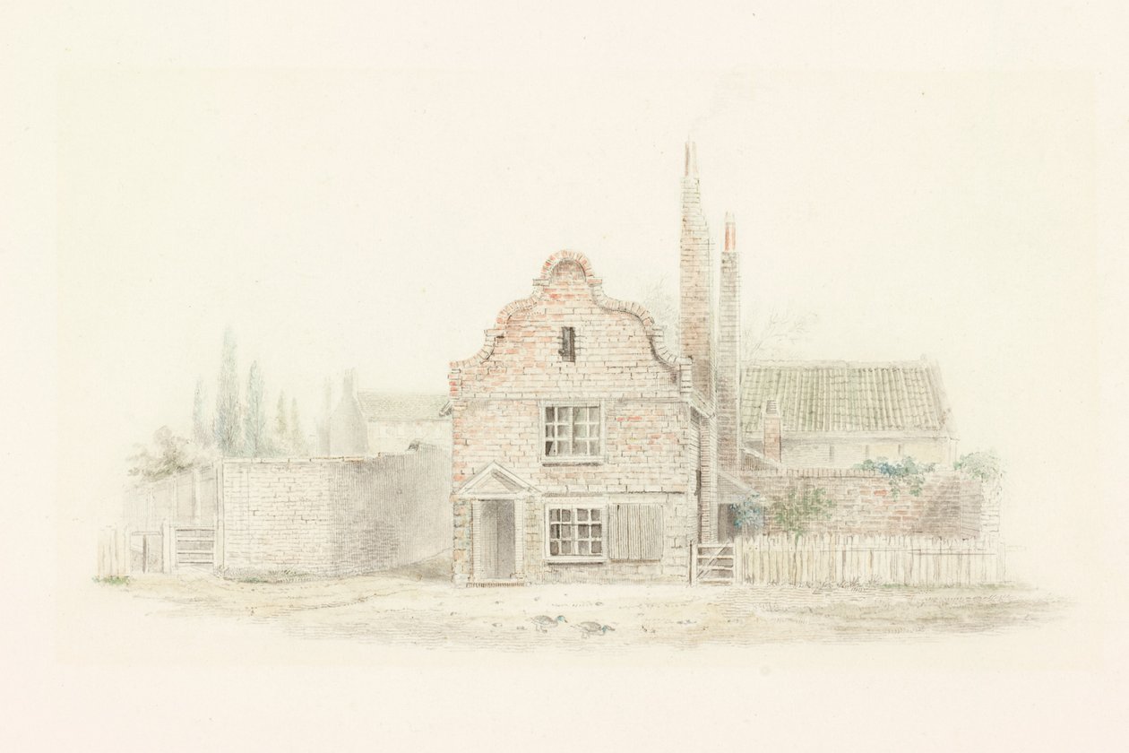 Elizabethaans Huis aan de Forth door Robert Elliot Bewick